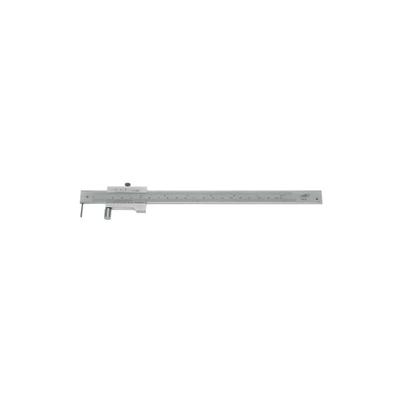 HELIOS-PREISSER 0322501 Streichmaß mit Führungsrolle, 200 mm
