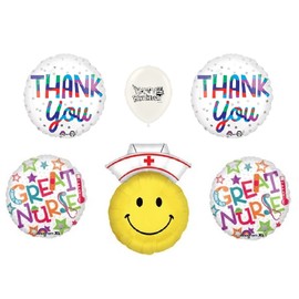Nurse Balloons Bouquet Thank You Greeting Celebration Party Supplies Bundle