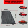 Side Window Sunshade for Jeep Wrangler,Front Window Cover Net for