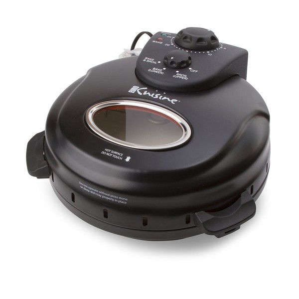 Euro Cuisine PM600 Crispy Crust 12" Rotating Pizza Maker with