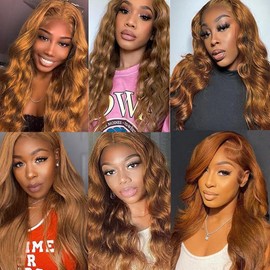 Color #30 Light Brown Bundles Human Hair 22 24 26 Inch Brown Body Wave Human Hair Bundles Double Weft Unprocessed Brazilian Remy Hair Extensions Soft And Healthy