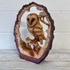 Free Standing Graceful Owl on Log Decorative Ornament