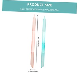 Baluue 4pcs Glass Nail Polishing Files Cylindrical Nail Art Tools for Manicure and Pedicure Safe and Fingernail Files for False Convenient Travel