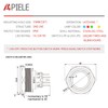 APIELE 30mm Latching Push Button Switch 12V Angel Eye LED