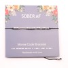 Febremdy Sober Addiction Recovery Gift Inspirational Morse Code Bracelet 12