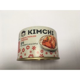 Kimchi, Korean Pickled Cabbage, 160g tin (pack of 5)