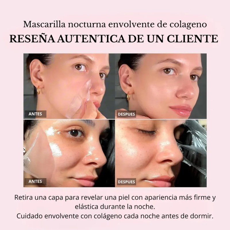 Medicube Mascarilla Nocturna Collagen Wrapping, Reafirma e Hidrata, 75 ml