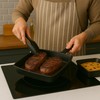 Chabrias Ltd 5"/13cm Square Pre-Seasoned Cast Iron Skillet Frying Pans