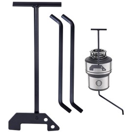 Garbage Disposer Unjamming Wrench/WRN-00 Garbage Disposal Wrench Tool for Dislodge Jams or Clutter From Above The Sink,Compatible with All Waste King and SinkErator/Moen garbage disposals（Black Kit）