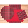 C&F Home Red Plaid Single Quilted Placemat Reversible Machine Washable