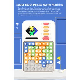 CZT Superblock Puzzle Game Console 1030 Game Levels Labyrinth Game Concentration / Logical Thinking Training Parent-Child Interaction Toy for Children/Teenagers Gifts for Boys/Girls