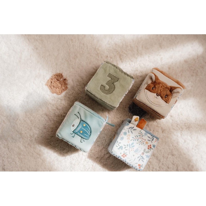 Little Dutch 8916 Activity Fabric Cube - Forest Friends