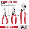 ARROW 3PCS Pliers Set, 6" Needle Nose Pliers, 6" Slip