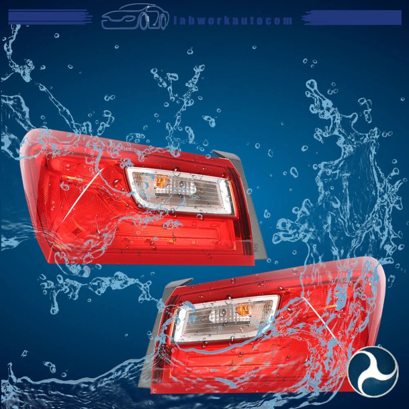 labworkauto For 2016-2020 Chevy Malibu Outer Tail Lights Rear Brake