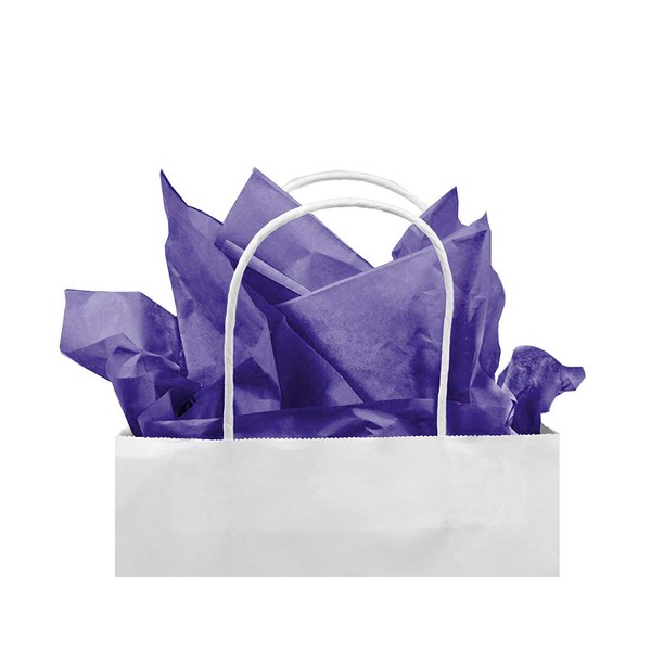 Gift Tissue Paper Bulk - 120-Sheet Gift Wrapping Tissue Paper, 20 x 20 Inches, Gift Bag Tissue Paper Gift Wrap, Premium Quality Tissue Paper, Paper Craft Supplies (Purple, 120 CT)