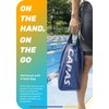CAPAS Pro Swim Training Fins with Mesh Bag, Silicone Short