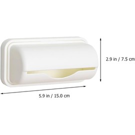 Walquicks 3 Pcs Garbage Bag Storage Box Trash Bag Plastic Bag Storage Holder Plastic Bag Holder Garbage Bags Dispenser Wall Mounted Garbage Bag Dispenser Organizer No Punching (gray)