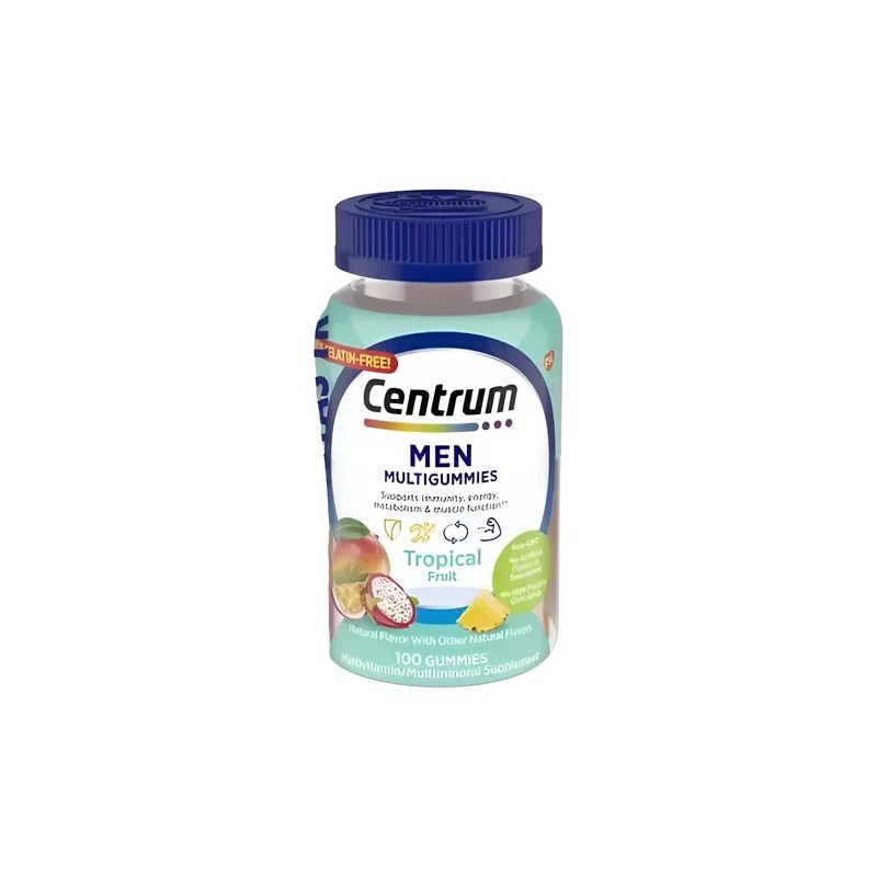Multivitaminico Centrum Men Hombre Sabor Tropical 100 Gomas