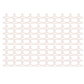 100PCS Doll Clothes Hanger Exquisite Cute Metal Doll Outfit Hanger for Doll Clothes Accessories Rose Gold