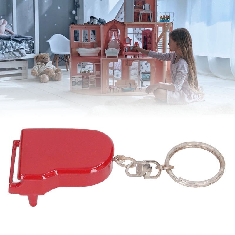 Mini Piano Pendant Keychain Micro Decoration Simulation Piano Key Chain