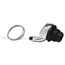 Shimano RS47 Tourney Revo Shifter - Silver, 3 Speed