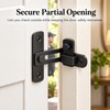 90-Degree Barn Door Latch for Right-Angle Doors – Stainless Steel