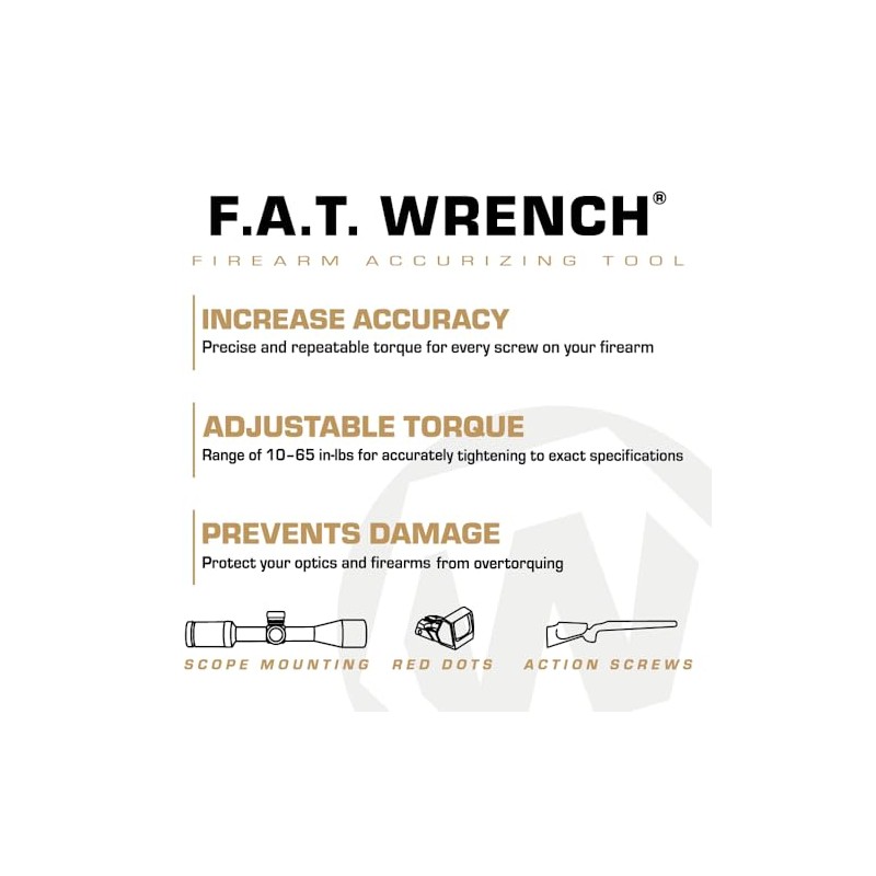 Wheeler Manual Firearms Accurizing Torque Wrench with Inch/Pounds Measurement, Bits