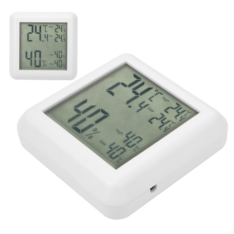 Thermometer Hygrometer Indoor Desktop Digital LCD Temperature Humidity Monitor Tester