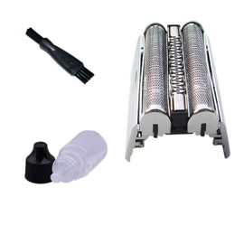 52S Silver Foil and Trimmer Head Cassette for Bra-un 52S Series 5 5050 5070 5090 5040 5020 5030 Silver w/Razor Oil and Clean Brush by YTXXDEUS
