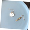 Beavorty 1 Pair Asymmetrical Cat Fish Bone Drop Earrings for