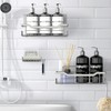BATHDESIGN Shower Caddy Shelves Organizer Rack, 3 Pack Shower Caddy