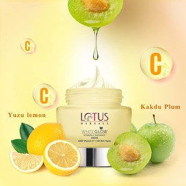 Lotus Herbals WhiteGlow Vitamin C Radiance Cream | SPF 20 | For Dark Spots & Dull Skin | Anti- Pollution | 50g