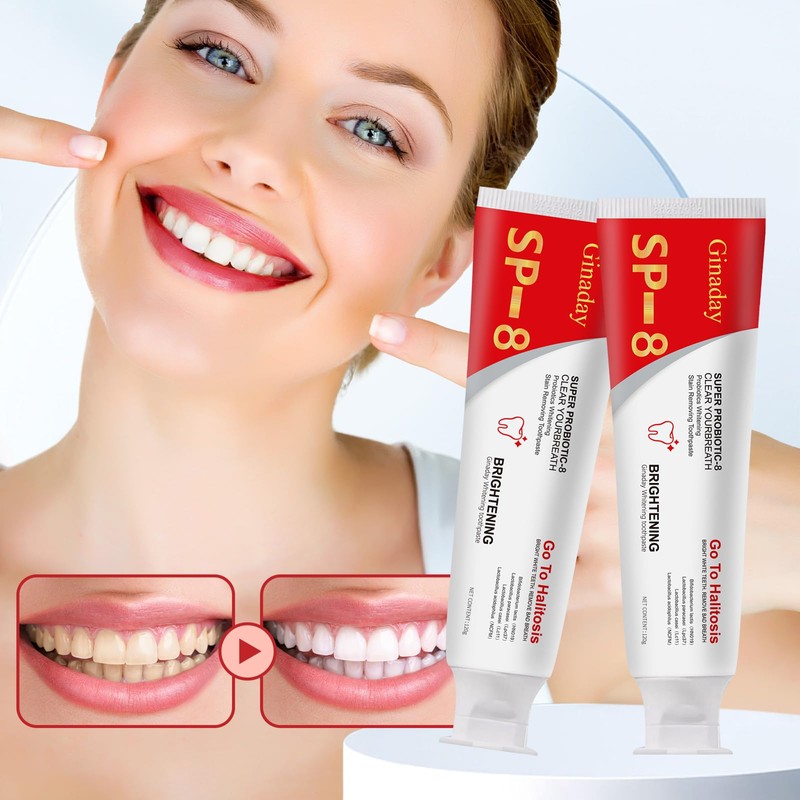 1Pcs SP8 Toothpaste,SP-8 Probiotic Whitening Toothpaste - Enhanced Formula with