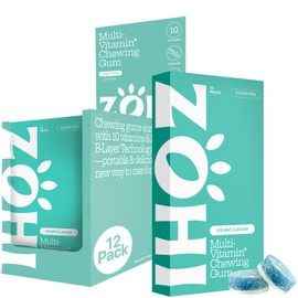 ZOHI ZOHI Sugar-Free Chewables with Active Ingredients C Multivitamin C Fresh Mint Flavour C Box of 12 Blister Packs of 10 Sugar Free Gum