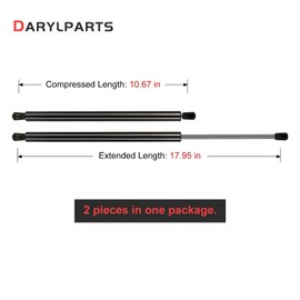 DarylParts Front Hood Lift Supports - Compatible with 2003-2009 Lexus GX470 and Toyota 4Runner - Replacement Hood Struts (Set of 2), Replaces OEM Part SG329055
