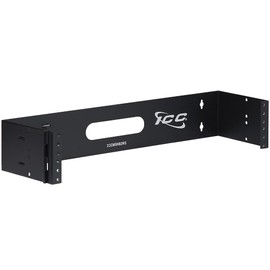 ICC Wall Mount Hinged Bracket, 2 RMS, 6″ Depth, 20 lbs Capacity, 19″ Rack Compatible, Steel Construction, Black