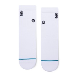 Stance mens Quarter Logoman St Qtr Socks, White, Small-Medium US