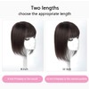 Human Hair Clip in Hair Toppers Hairpieces With Bangs for