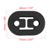 X AUTOHAUX 4pcs 2 Holes 12mm Dia Car Exhaust Hanger