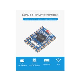 waveshare ESP32-S3 Mini Development Board Based on ESP32-S3FH4R2 Dual-Core Processor,2.4GHz Wi-Fi and Bluetooth LE Support,240MHz Running Frequency