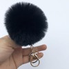 Xsclpomddy Pom Pom Keychain Faux Fur Ball Keychains Fluffy Keyring