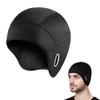 Kgtee Winter Helmet Liner Skull Cap, Fleece Lined Warm Cycling