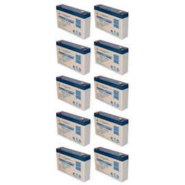 PS-670 - 6V 7Amp SLA Battery - 10 Pack