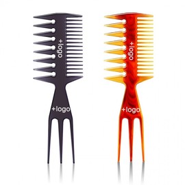 Barberbit Sudi Men's Large Retro Style Wide-Tooth Hair Comb Back 1171 Gray 20ea