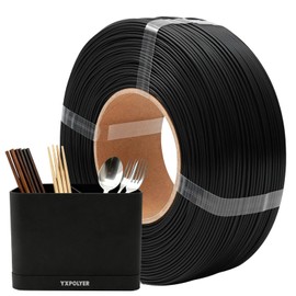 YXPOLYER Refill PLA Plus Filament Food Grade Black 1kg for FDM 3D Printer