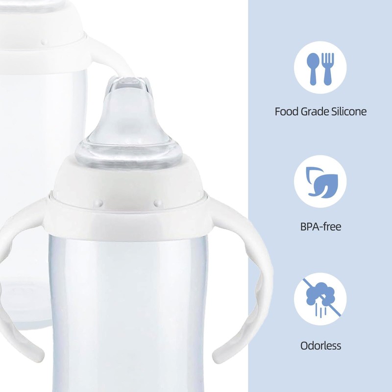 4/6 Packs Replacement Silicone Spout Compatible with NUK Learner Cup