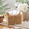 Wicker Hand Towel Box Cover Compatible with Disposable Paper Hand