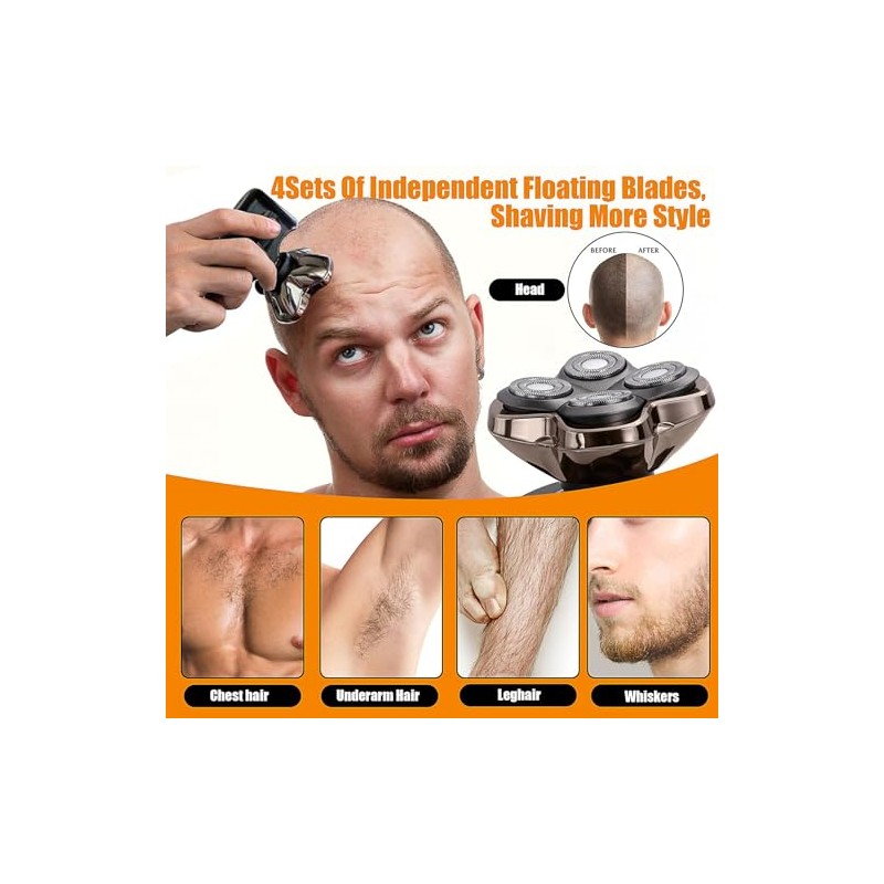 PRO 4 Head Replacement Shaver Compatible with Skull Pitbull Bald