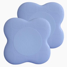 Greaphant Yoga Mat Knee Elbow Light Blue 2 Pack Exercise Fitness