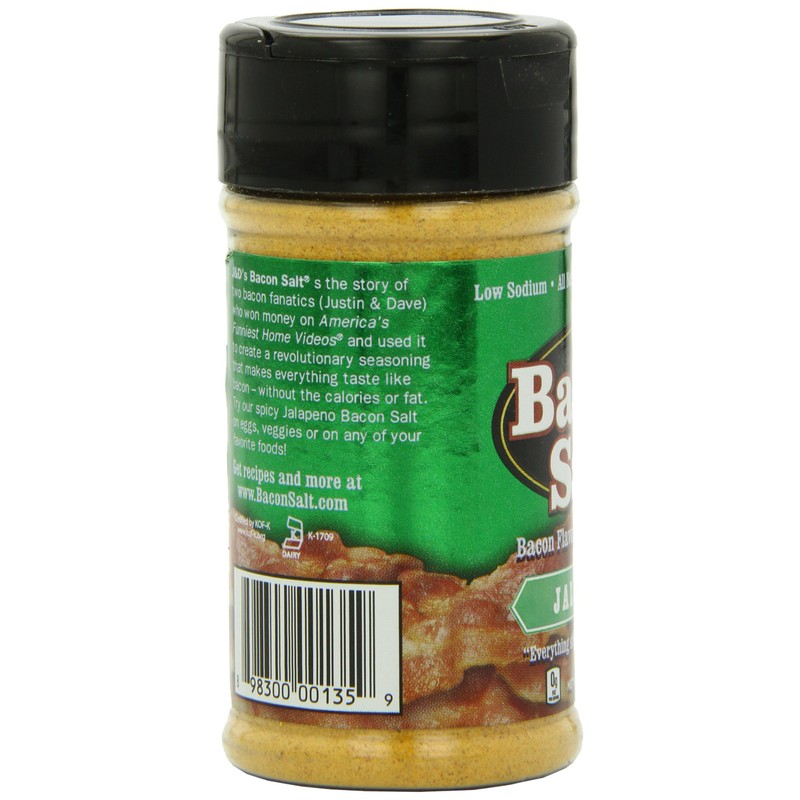 J&D's Jalapeno Bacon Salt, 2.5 Ounce Bottle